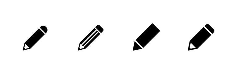 Pencil icons set. pen sign and symbol. edit icon vector