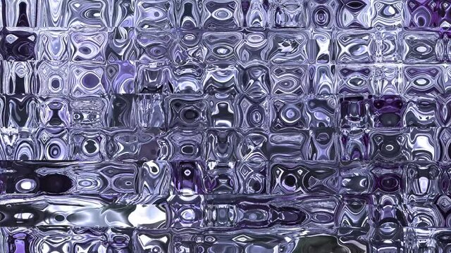 4k background video of everchanging molten liquid glass tiles in vivid colors