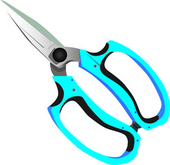 scissors on a white background