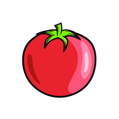 red tomato vegetable vector design