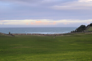 Fototapeta na wymiar Coast view from Castillo del Moro, near Old San Juan, Puerto Rico