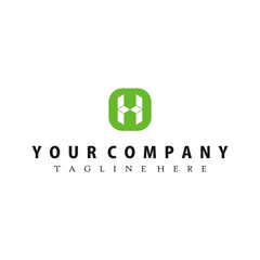 the initial letter h logo is suitable for health, packaging, pharmacy logos