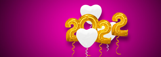 Happy New Year Background. Start to 2022. 3D illustration