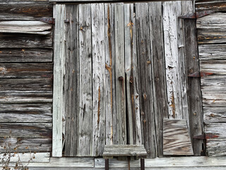 Old creepy scary abandoned building wood texture
