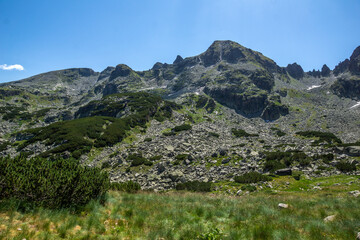 Landscape of Rila Mountain near The Camel peak, Bulgaria