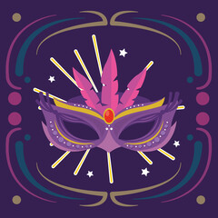 Fototapeta premium mardi gras mask design