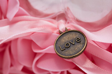 wedding rings on silk