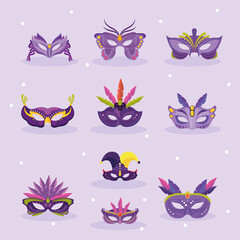 ten purple mask