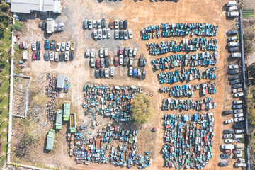 Scrap car recycling station
