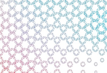 Light blue, red vector template with circles.