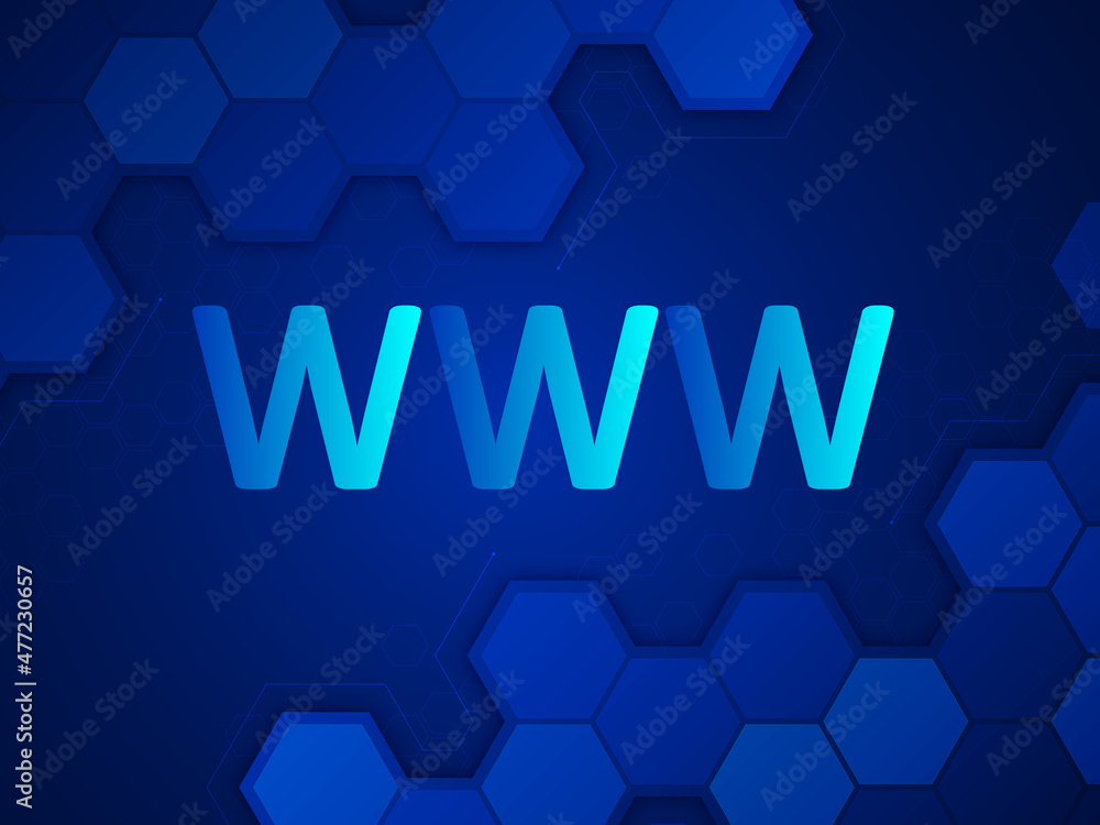 Poster 3d rendering www text with tools