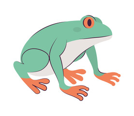 green frog design