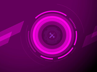 2d illustration futuristic  with background