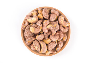 cashew nuts isolated on white background