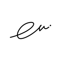 E initial signature
