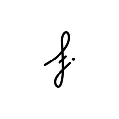 F initial signature