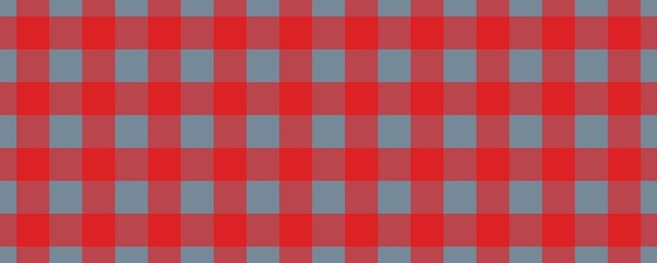 Banner, plaid pattern. Light Slate Grey on Red color. Tablecloth pattern. Texture. Seamless classic pattern background.