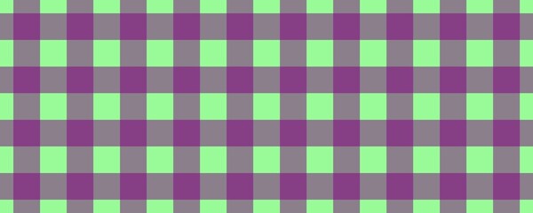 Banner, plaid pattern. Pale Green on Purple color. Tablecloth pattern. Texture. Seamless classic pattern background.