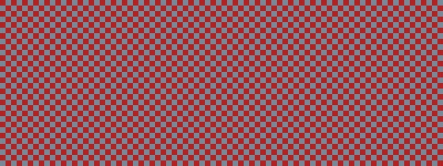 Checkerboard banner. Light Slate Grey and Firebrick colors of checkerboard. Small squares, small cells. Chessboard, checkerboard texture. Squares pattern. Background.