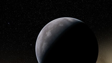 Obraz premium Planets and galaxy, science fiction wallpaper 3d render
