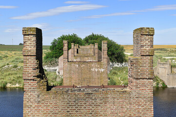 old fortress in the city showing symmetry