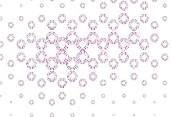 Light pink vector texture with disks.