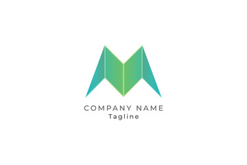 Letter M creative and simple fly modern business logo design	