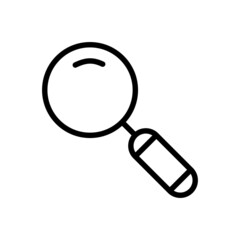 Magnifying glass icon trendy