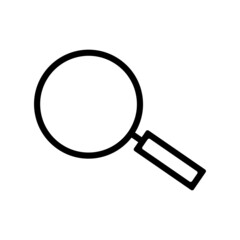 Magnifying glass icon trendy