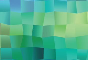 Light Green, Yellow vector background with rectangles.