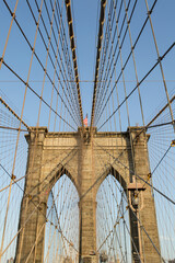 Detail of the Brooklyn Bridge