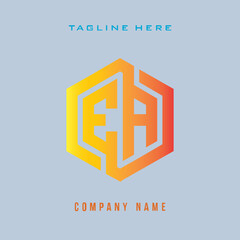 EA  lettering logo is simple, easy to understand and authoritative