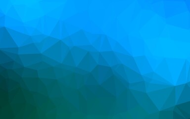Light BLUE vector abstract polygonal cover.