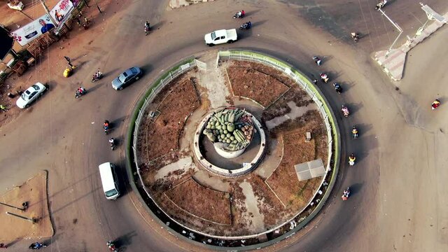 Aerial view of a landmark in Makurdi Town, Nigeria which shows Benue State as the Nation's food basket