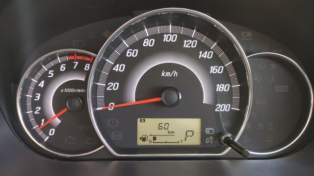 To start the keyless hybrid automobile, press the ignition button.