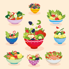 healthy food bowls
