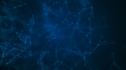Plexus style background. High tech digital technology, global social media concept. Template for science and technology presentation.