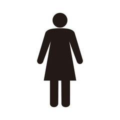 woman icon vector illustration sign