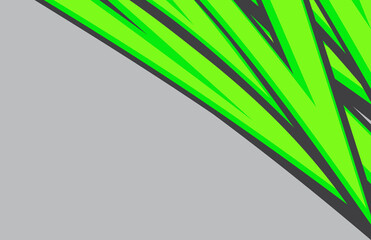 Simple background with abstract gradient green lines pattern and some copy space area