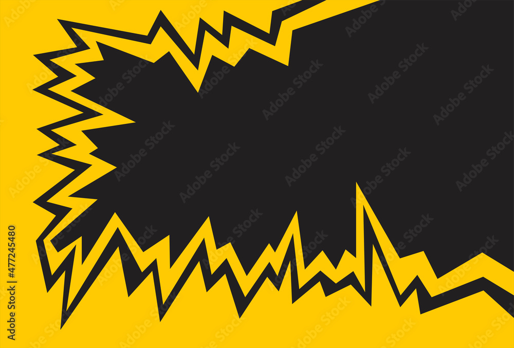 Poster abstract background with jagged zigzag pattern and some copy space area