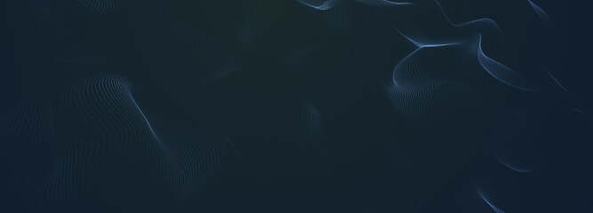Abstract digital wave of particles. Technology futuristic point wave background. 3d Render.	
