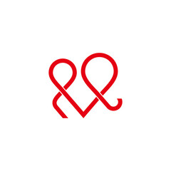 kid education love heart school pin location symbol logo vector