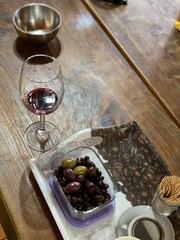 wine and grapes