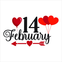 Valentine svg design  
14 february
