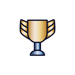 trophy icon design vector templates