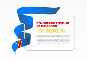 Republic of Congo independence day background poster for national celebration on August 15 th.