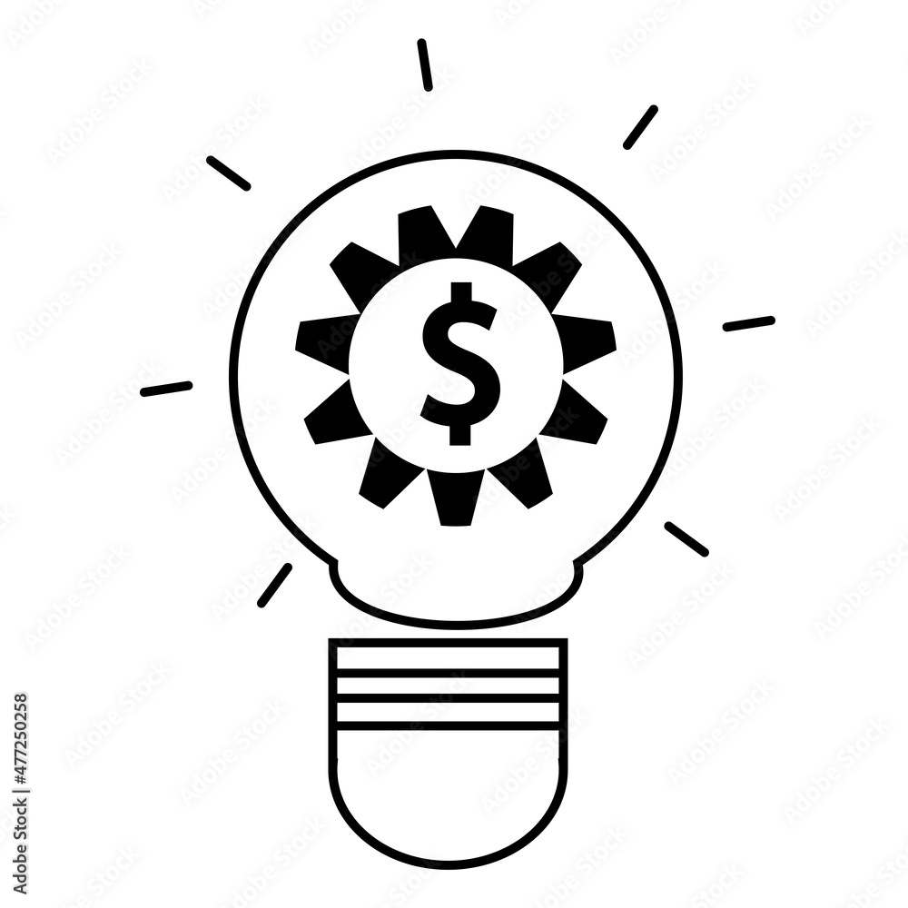 Aufkleber new idea vector line icon. simple element illustration. new idea outline icon from user interface co