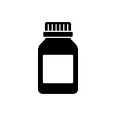 Medicine bottle icon design template vector isolated