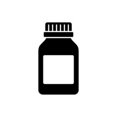 Medicine bottle icon design template vector isolated