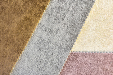 Fototapeta premium catalog of interior luxury fabric sample chart showing multi texture and pattern of fabric. interior drapery . High quality photo